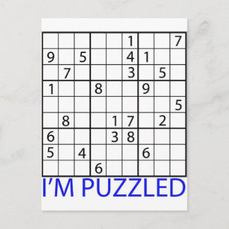 Sudoku Puzzle Vykort