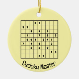 Sudoku Puzzles design Ornament