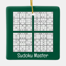 Sudoku Puzzles design Ornament