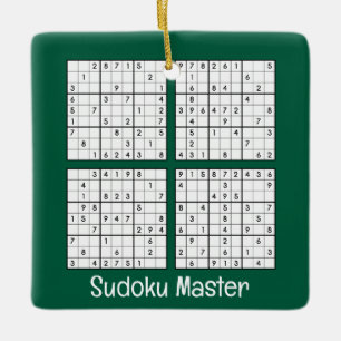 Sudoku Puzzles design Ornament