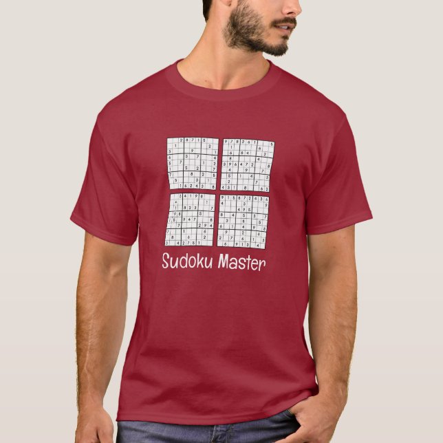 Sudoku Puzzles design T Shirt (Framsida)
