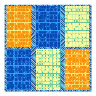 Sudoku Puzzles Fototryck