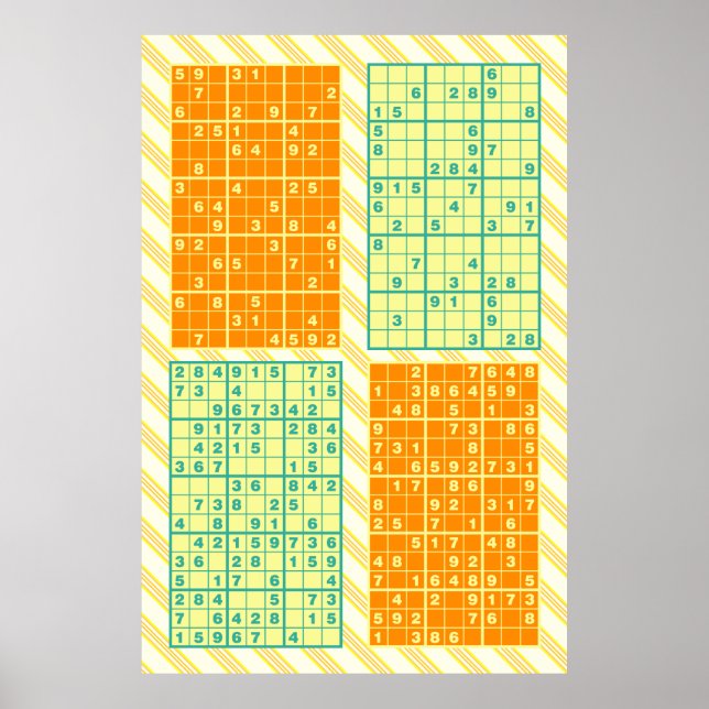 Sudoku Puzzles Poster (Framsidan)