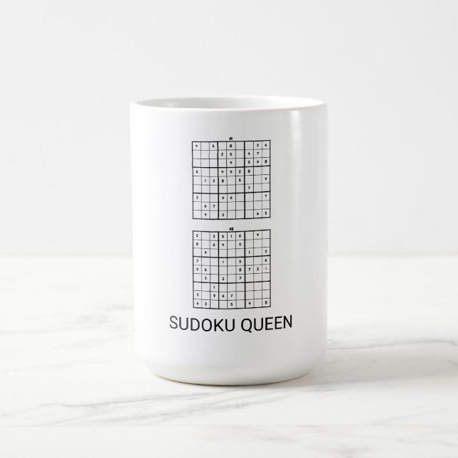 SUDOKU QUEEN FUNNY KAFFEMUGG (Center)