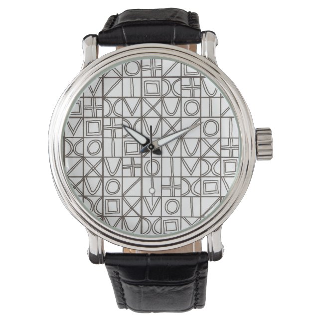 Sudoku Two-Modern Minimalist Geometric Armbandsur (Framsida)