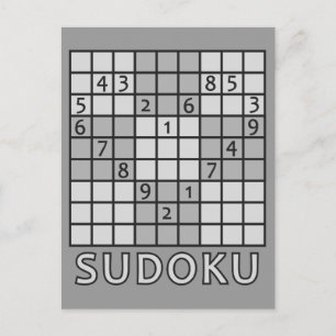 SUDOKU-vykort Vykort