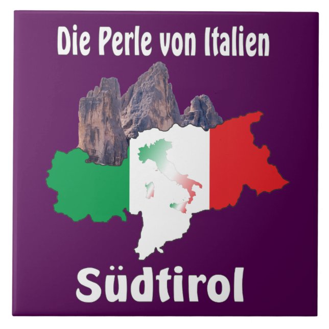 Südtirol – Alto Adige - Italien - Italia Fliese Kakelplatta (Framsidan)