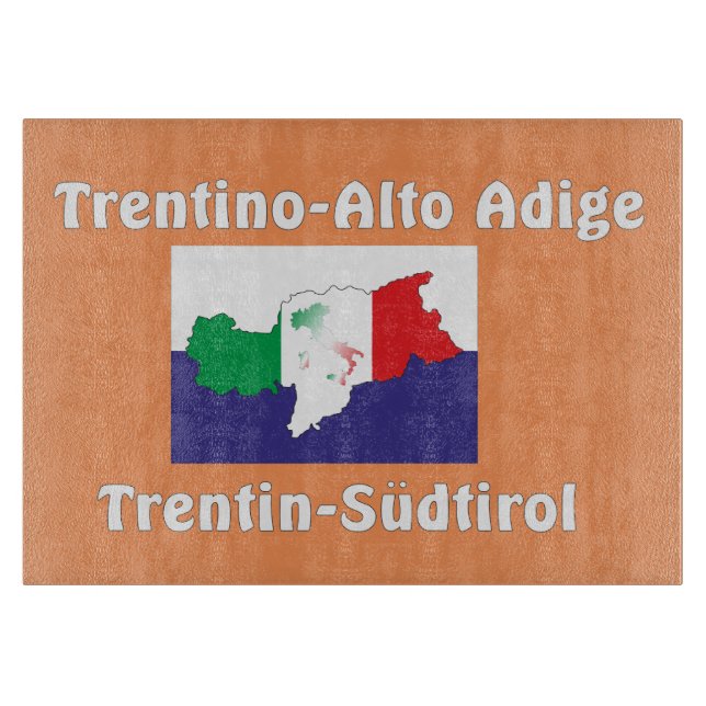 Südtirol – Alto Adige - Italien - Italia Glasbrett (Framsidan)