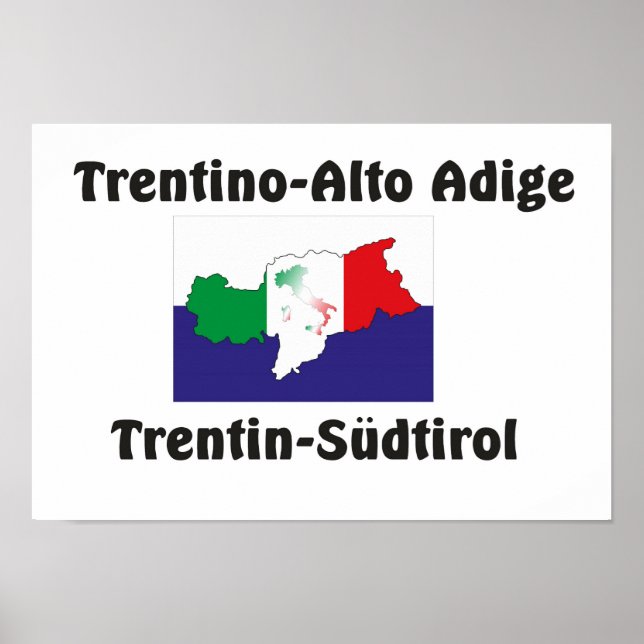 Südtirol – Alto Adige - Italien - Italia Poster (Framsidan)
