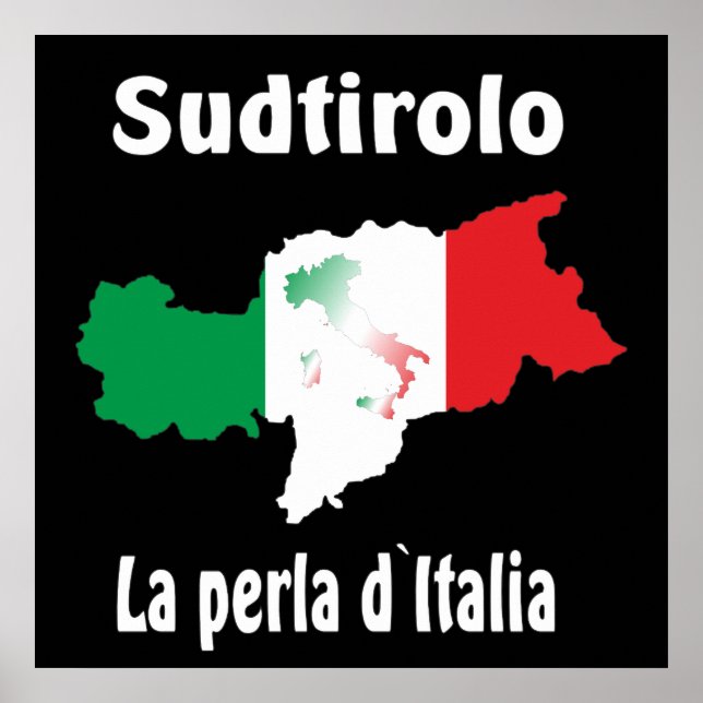 Südtirol - Alto Adige - Italien - Italia Poster (Framsidan)