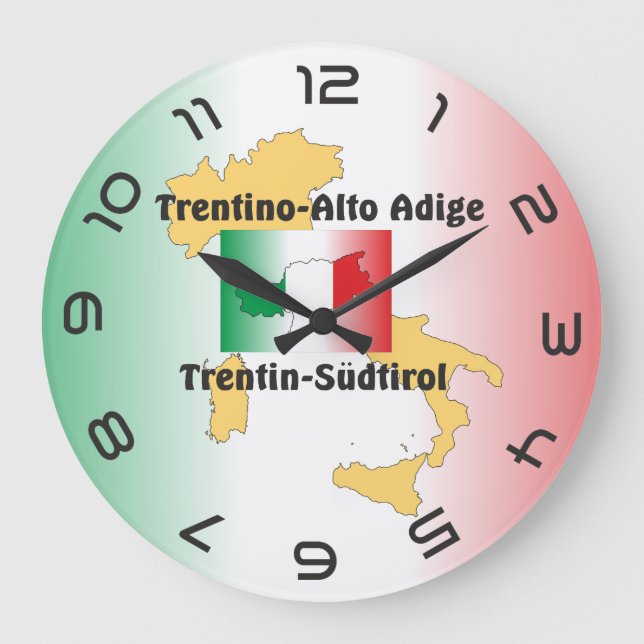 Südtirol - Alto Adige - Italien - Italia Uhr Stor Klocka (Framsida)