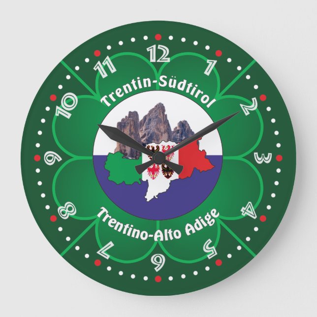 Südtirol - Alto Adige - Italien - Italia Uhr Stor Klocka (Framsida)