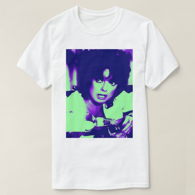 Sue Main Ellen Female Ewing Fantastisk för Music F T Shirt (Design framsida)