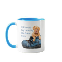 Suede för blått för hundhundkärlekar skor