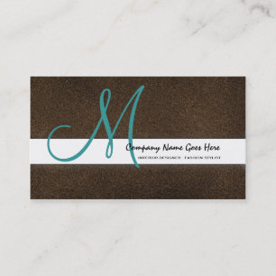 Suede för brunt för krickamodestylist visitkort