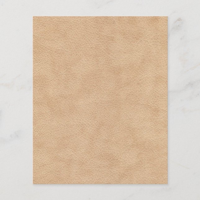 Suede Leather Struktur Scrapbook Papper - Tan (Framsida)