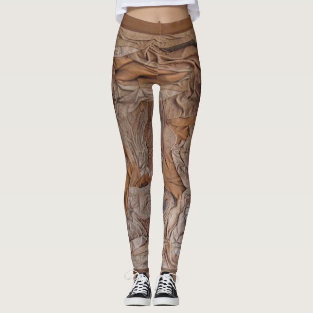 Suede skulpterad leggings (Framsida)