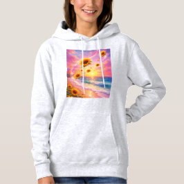 Sueño Marino de Girasoles: Atardecer en la Playa T Shirt