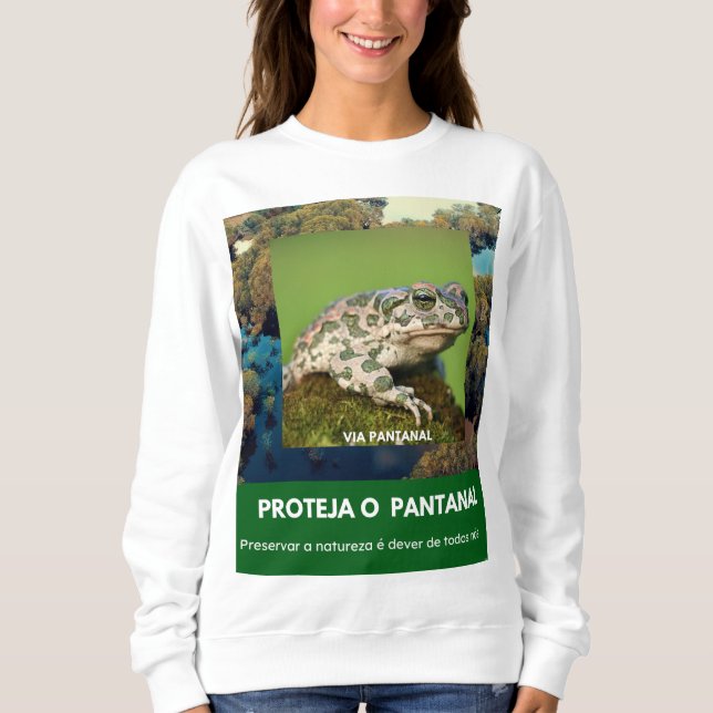 Suéter Básico Feminino Via Pantanal Sapo T Shirt (Framsida)