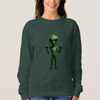 SUÉTER FEMININA Extraterrestre futurista T Shirt