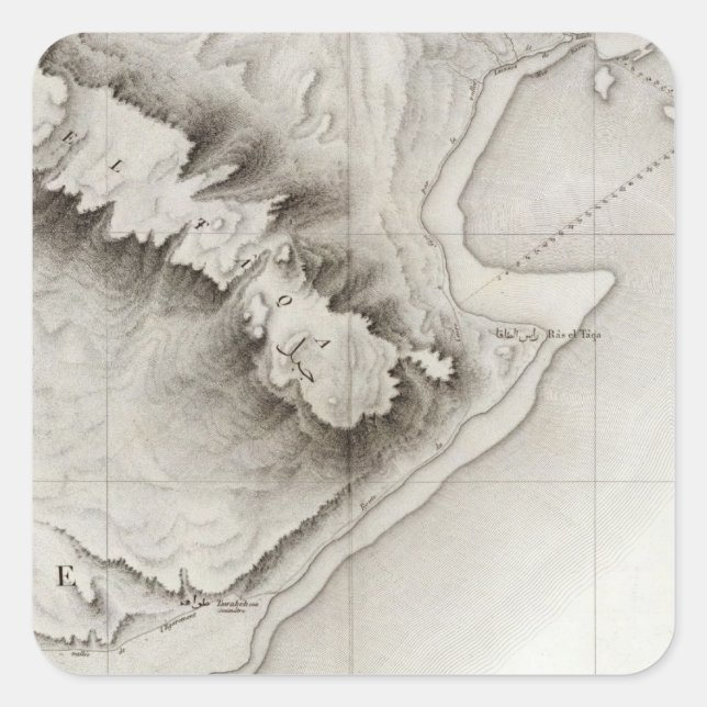 Suez, Egypten Fyrkantigt Klistermärke (Framsida)