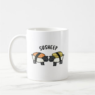 Sufår Funny Sushi Sheep Pun Kaffemugg