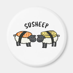 Sufår Funny Sushi Sheep Pun Magnet