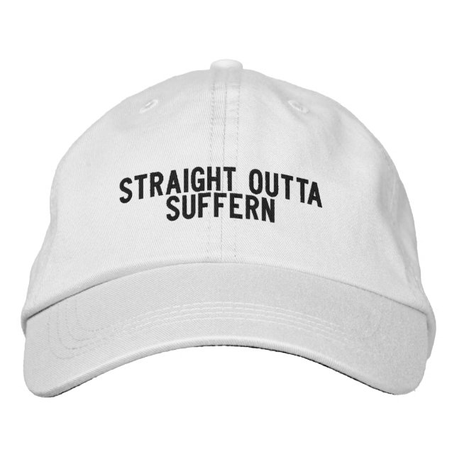 Suffern New York Hatt Broderad Keps (Framsida)