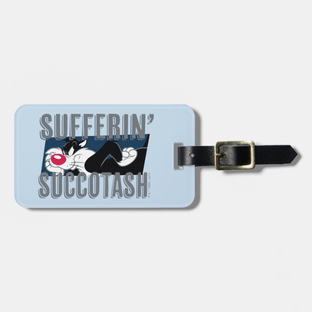 Suffin'Succotash SYLVESTER™ cut-out Bagagebricka (Horisontell Framsida)