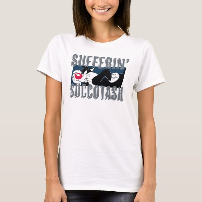 Suffin'Succotash SYLVESTER™ cut-out T Shirt (Framsida)