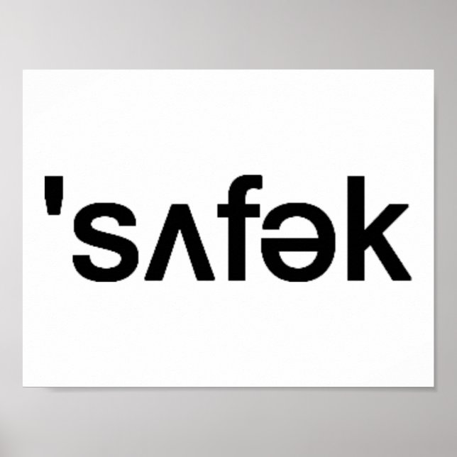 Suffolk County Long Island Phonetic Stavelling Poster (Framsidan)