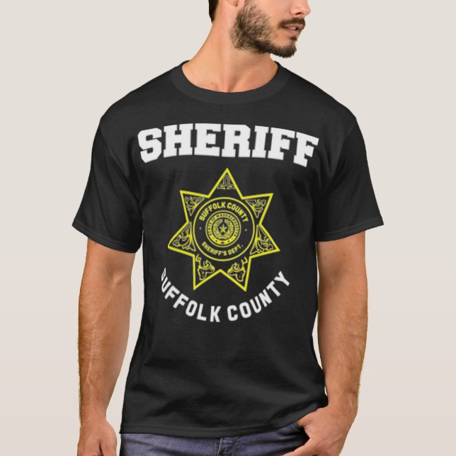 Suffolk County Massachusetts Sheriff Deputies T Shirt (Framsida)