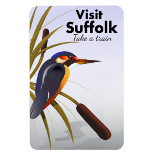 Suffolk England Vintage resor Art Magnet