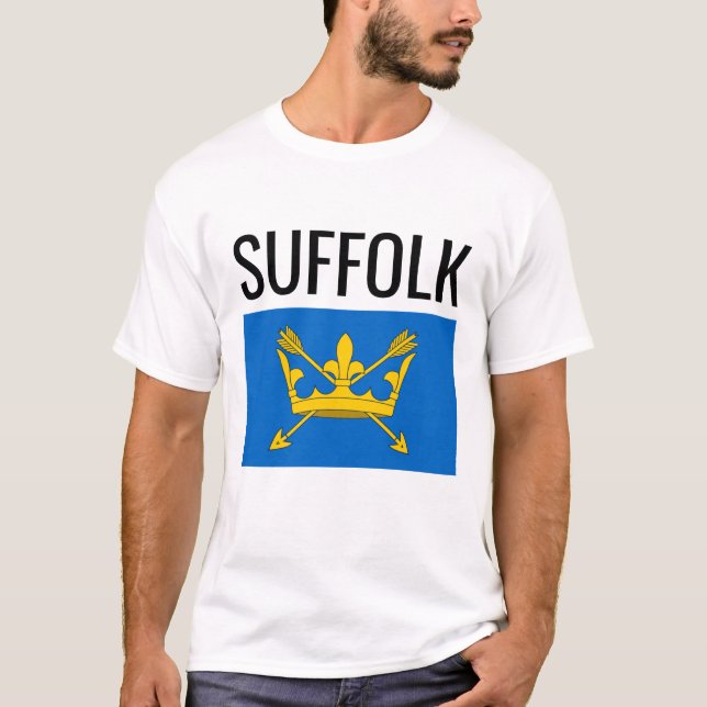 Suffolk // English County Flagga T Shirt (Framsida)