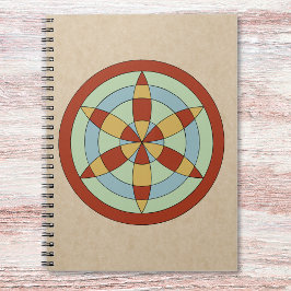 Suffolk Hexafoil (Daisy Wheel) Witch Mark Anteckningsbok