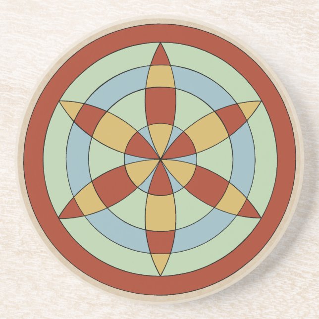 Suffolk Hexafoil (Daisy Wheel) Witch Mark Underlägg (Framsidan)