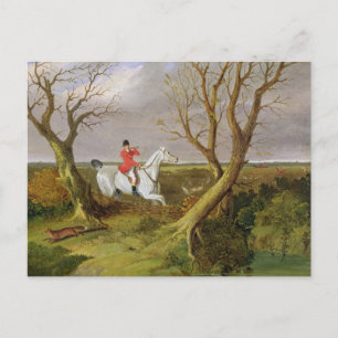 Suffolk Hunt - Borta vägen (olja på arbetsyta) Vykort