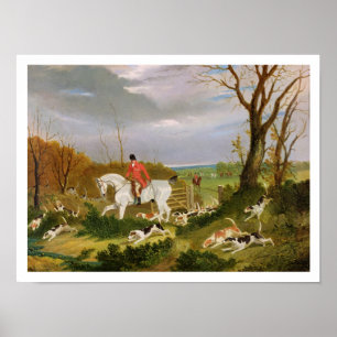 Suffolk Hunt - går till Cover nära Herring Poster