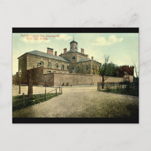 Suffolk Jail Boston Massachusetts 1915 Vintage Vykort