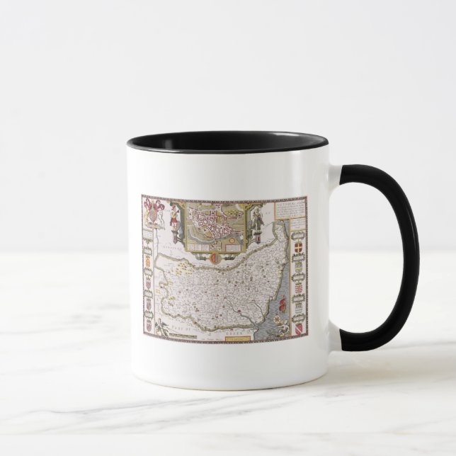 Suffolk och läget av Ipswich Mugg (Höger)