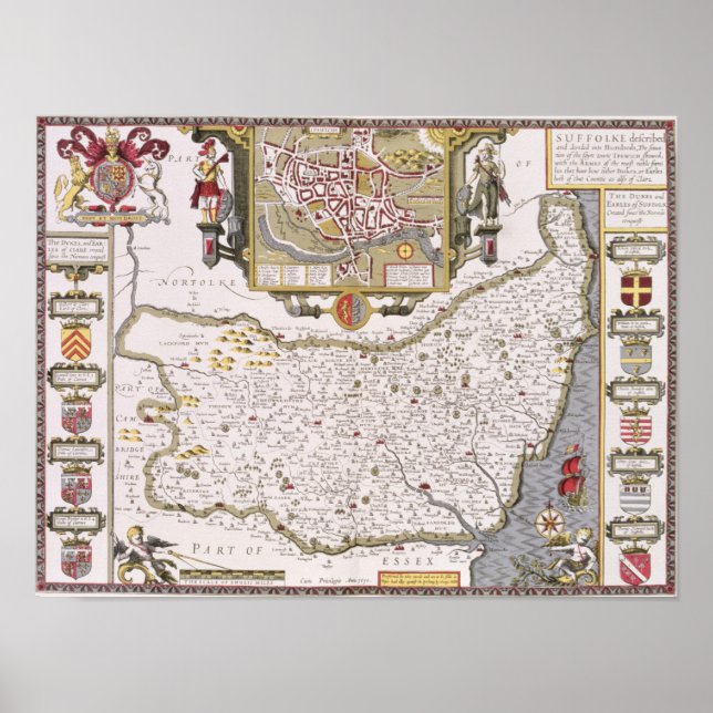 Suffolk och situationen i Ipswich Poster (Framsidan)