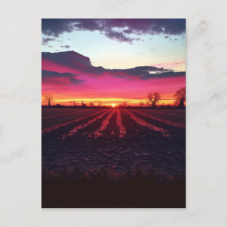 Suffolk Sunset before Dusk Vykort