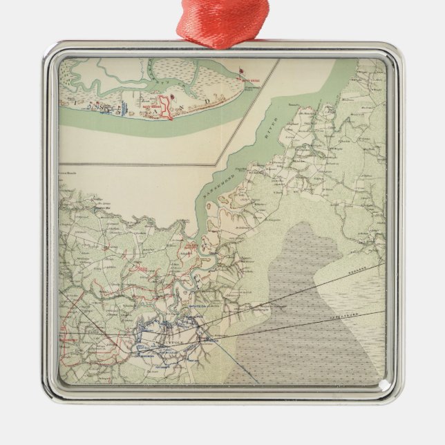 Suffolk & vicinity julgransprydnad metall (Framsidan)