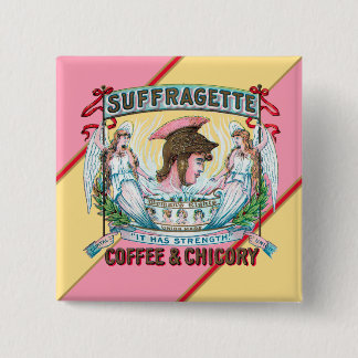 Suffragett-kaffe och cikoriarot knapp