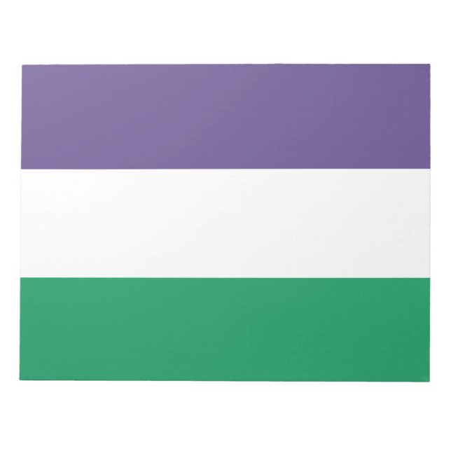 Suffragette Flagga Anteckningsblock (Framsida)