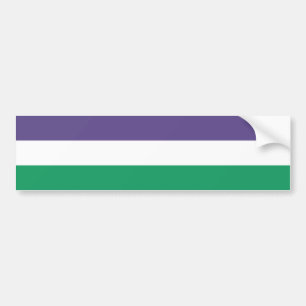 Suffragette Flagga Bildekal