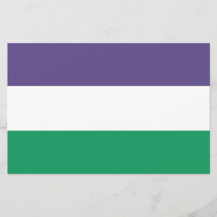Suffragette Flagga Brevpapper