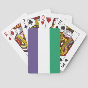 Suffragette Flagga Casinokort