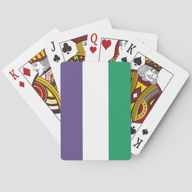 Suffragette Flagga Casinokort (Baksidan)