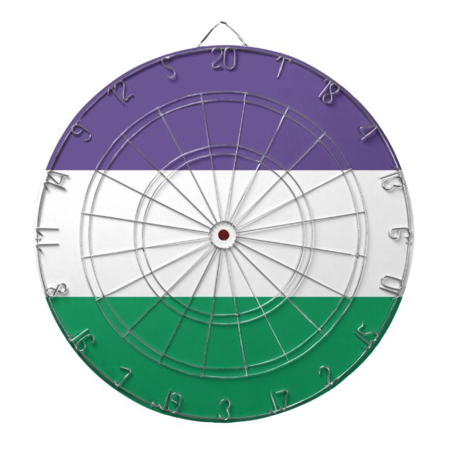 Suffragette Flagga Darttavla (Framsidan)